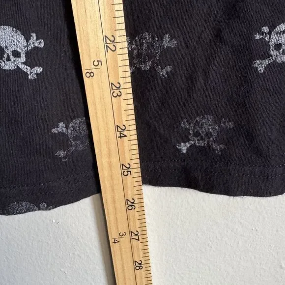 Y2K Twisted Courtesy Black White Skull T-Shirt Juniors XXL 19 y2k skull grunge - Picture 5 of 11